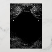 Gothic Halloween Bridal Shower foil invitation 箔招待状 (裏面)