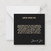 Gothic Halloween Night of Mystery ノートカード (裏面)