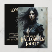 Gothic Halloween Night of Mystery Invitation (正面/裏面)