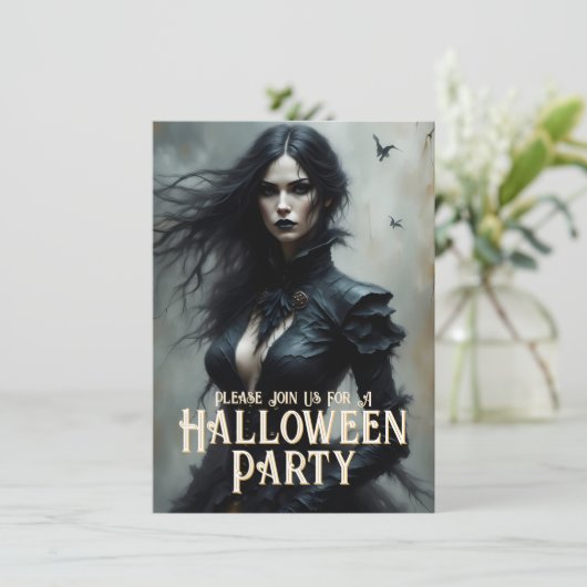 Gothic Halloween Night of Mystery Invitation (スタンド正面)