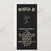 Gothic Halloween Night of Mystery Invitation (裏面)