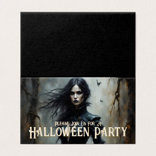 Gothic Halloween Night of Mystery Invitation (外部フラット)