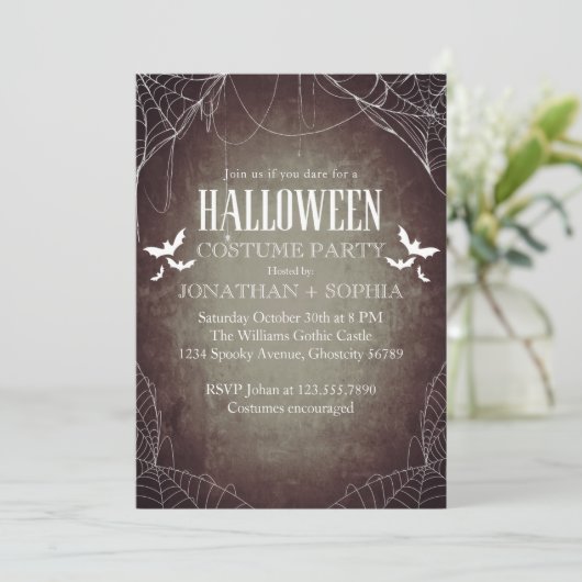 Gothic Halloween Party for Adults 招待状 (スタンド正面)