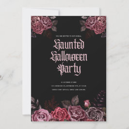 Gothic Halloween Party Invitation  招待状