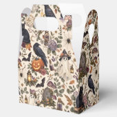 Gothic Halloween Ravens Cats Ghosts Floral Pattern フェイバーボックス (オープン)