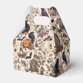 Gothic Halloween Ravens Cats Ghosts Floral Pattern フェイバーボックス (正面サイド)