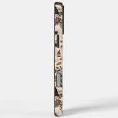 Gothic Halloween Ravens Cats Ghosts Floral Pattern Case-Mate iPhoneケース (裏面 / 右)