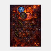 Gothic Halloween snakes and ladders mystical wall  アクリルサイン (正面)