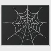 Gothic Halloween Spider Web Wrapping Paper ラッピングペーパー (フラット)