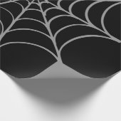 Gothic Halloween Spider Web Wrapping Paper ラッピングペーパー (角)