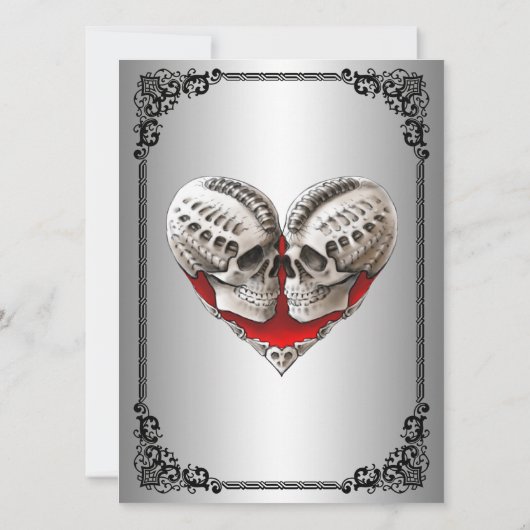 Gothic halloween wedding Invitation 招待状 (裏面)