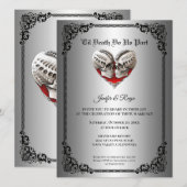 Gothic halloween wedding Invitation 招待状 (正面/裏面)