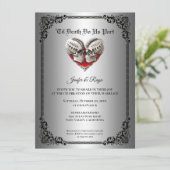 Gothic halloween wedding Invitation 招待状 (スタンド正面)