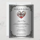 Gothic halloween wedding Invitation 招待状 (正面)