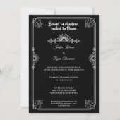 Gothic halloween wedding Invitation 招待状 (正面)