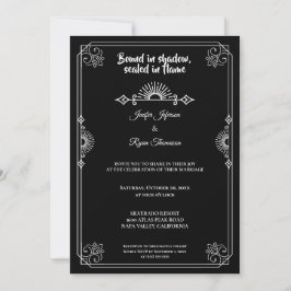 Gothic halloween wedding Invitation 招待状