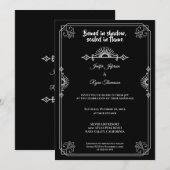 Gothic halloween wedding Invitation 招待状 (正面/裏面)
