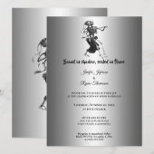 Gothic halloween wedding Invitation 招待状 (正面/裏面)