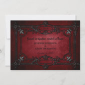 Gothic Halloween wedding invitation 招待状 (正面)