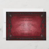 Gothic Halloween wedding invitation 招待状 (裏面)