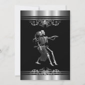 Gothic halloween wedding save the date 案内状 (裏面)