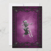 Gothic halloween wedding save the date invitation 案内状 (裏面)