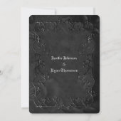 Gothic halloween wedding save the date invitation 案内状 (裏面)