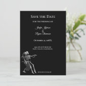 Gothic halloween wedding save the date invitation 案内状 (スタンド正面)