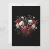 Gothic halloween wedding save the date invitation 案内状 (裏面)