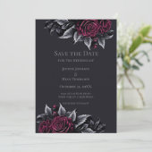 Gothic halloween wedding save the date invitation 案内状 (スタンド正面)