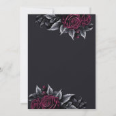 Gothic halloween wedding save the date invitation 案内状 (裏面)