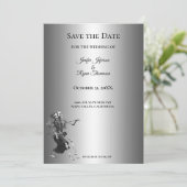 Gothic halloween wedding save the date invitation 案内状 (スタンド正面)