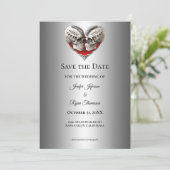 Gothic halloween wedding save the date invitation 案内状 (スタンド正面)