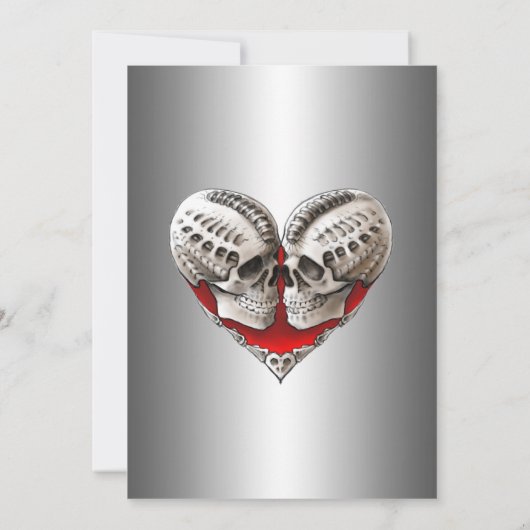 Gothic halloween wedding save the date invitation 案内状 (裏面)