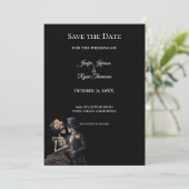Gothic halloween wedding save the date invitation 案内状 (スタンド正面)