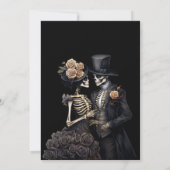 Gothic halloween wedding save the date invitation 案内状 (裏面)