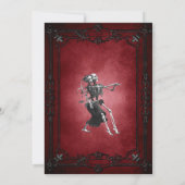 Gothic halloween wedding save the date invitation 案内状 (裏面)