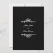 Gothic halloween wedding save the date invitation 案内状 (裏面)