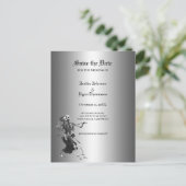 Gothic halloween wedding save the date postcard 案内ポストカード (スタンド正面)