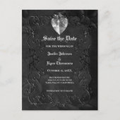 Gothic halloween wedding save the date postcard 案内ポストカード (正面)