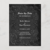 Gothic halloween wedding save the date postcard 案内ポストカード (正面)