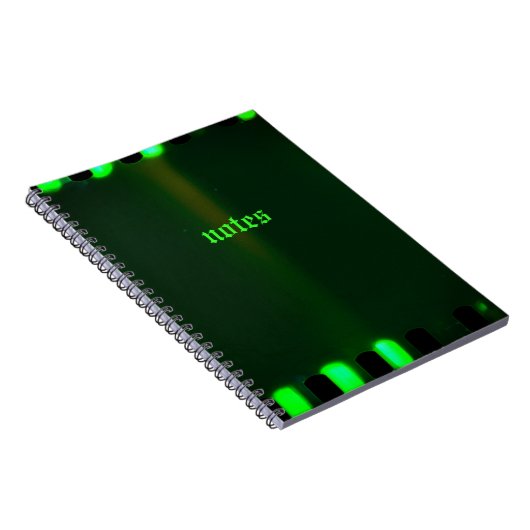 Gothic Harlequin Green Notebook ノートブック (右側)