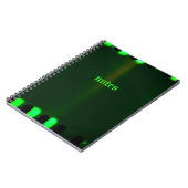 Gothic Harlequin Green Notebook ノートブック (左側)