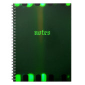 Gothic Harlequin Green Notebook ノートブック (正面)
