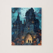 Gothic Haunted Castle Halloween Puzzle  ジグソーパズル (縦)