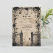 Gothic Haunted Manor Halloween 招待状 (スタンド正面)