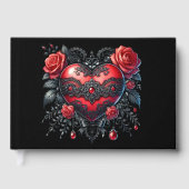 Gothic Heart Valentine Guest Book ゲストブック (正面)