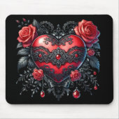 Gothic Heart Valentine Mouse Pad マウスパッド (正面)