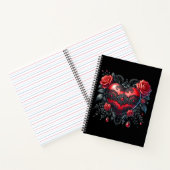 Gothic Heart Valentine Notebook ノートブック (内部)