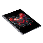 Gothic Heart Valentine Photo Notebook ノートブック (右側)